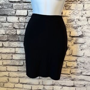 Flexees Black Half Slip Skirt With Thong Size L